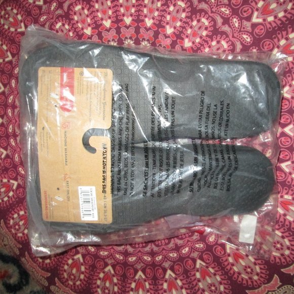 NWT Memory Foam No Sweat DF Nathan Dark Heather Gray Waffle Knit Clog Slipper M main image 7